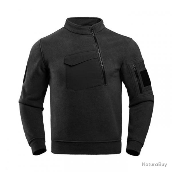 Sweat polaire velours chaud FSoldier - Noir / S