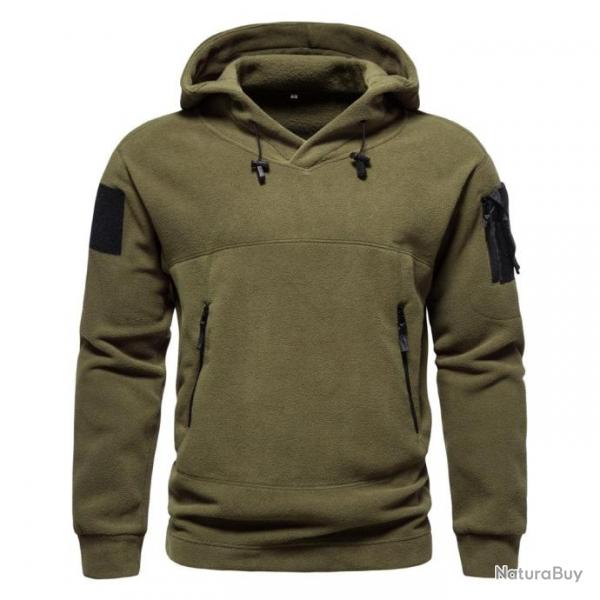 Sweat-shirt polaire multi-poches PVHawk - Army Green / S