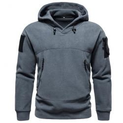 Sweat shirt polaire multi poches PVHawk Gris