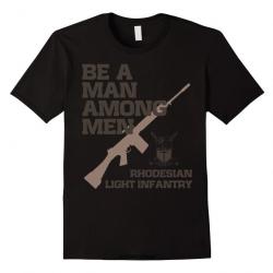 T-shirt "Be a man among men" - Noir / M