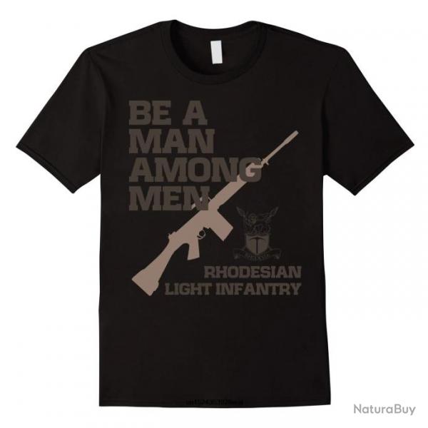 T-shirt "Be a man among men" - Noir / M