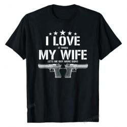 T-shirt "I love my wife" - Black / S