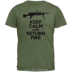 T-shirt "Keep calm and return fire" - XS