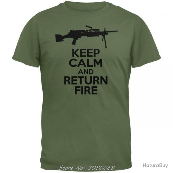 T-shirt "Keep calm and return fire" - XS