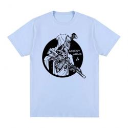 T-shirt Agency Arms Skeleton - SKY BLUE / S