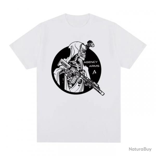 T-shirt Agency Arms Skeleton - WHITE / S