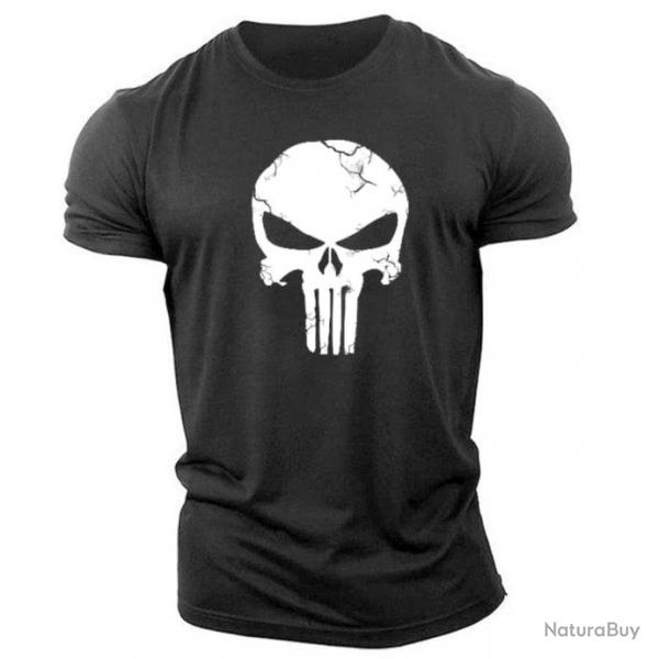 T-shirt crne 3D col rond Spartan - Noir / XXS