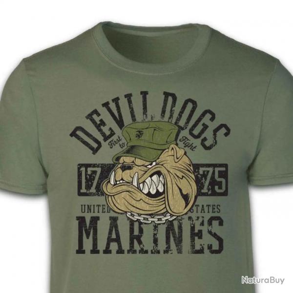 T-shirt Devil Dogs 1775 US Marine Corps - M