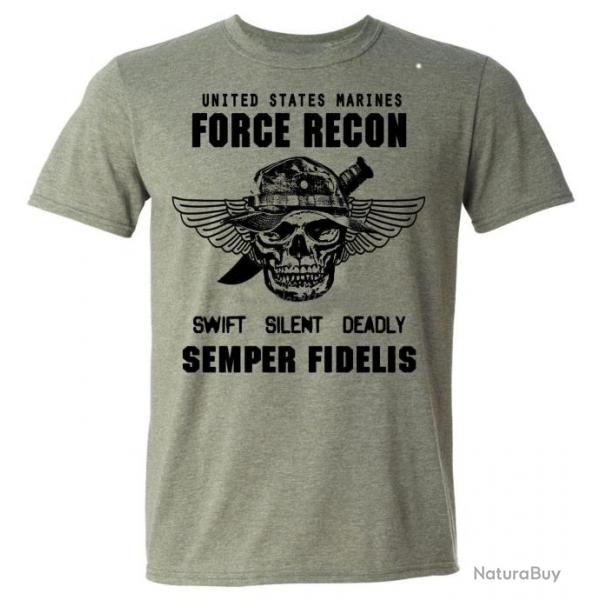 T-shirt Force Recon Green USMC - XS