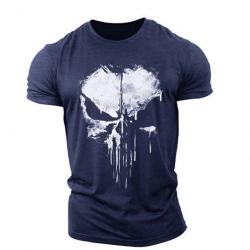 T shirt Ghost Punisher manches courtes Bleu