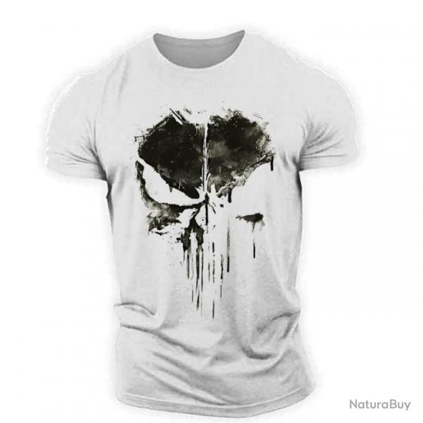 T-shirt Ghost Punisher manches courtes - Blanc / S