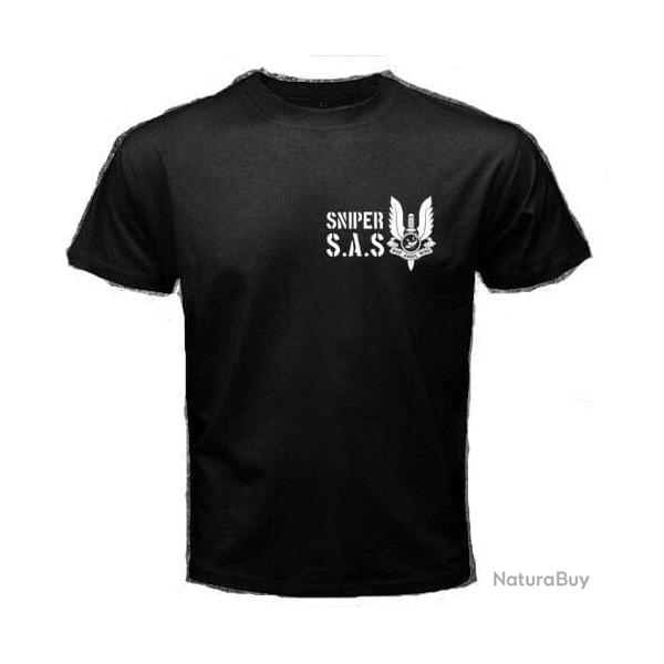 T-shirt militaire Sniper Team SAS - S