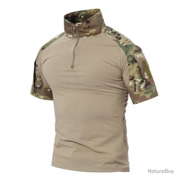 T-shirt militaire UBAC Combat TOS - S / Multicam