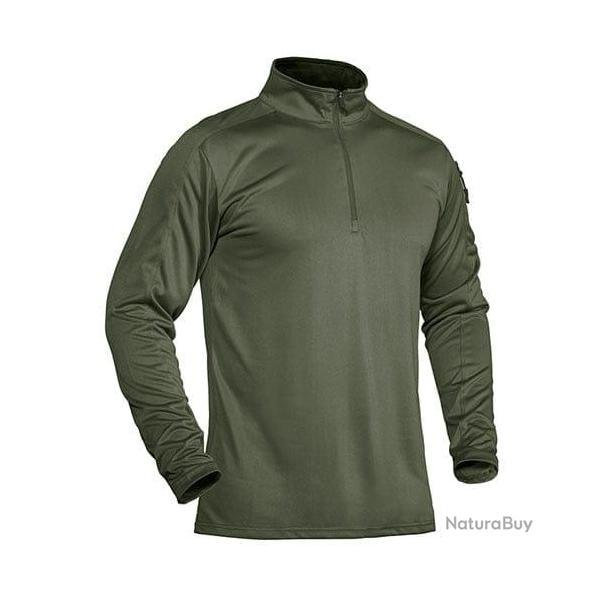 T-shirt Tactical Vasen manches longues 1/4 - Army Green / S (US XS)