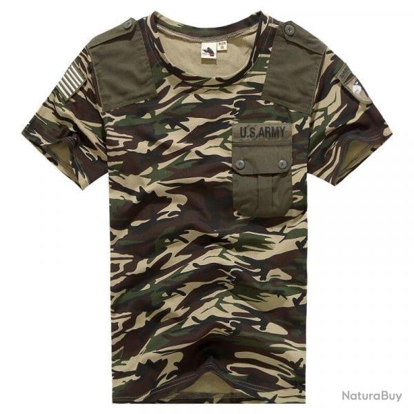 T shirt US Army combat Patchwork