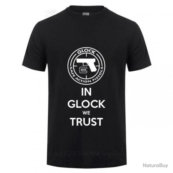 T-shirt USA Handgun Glock - Noir / XS