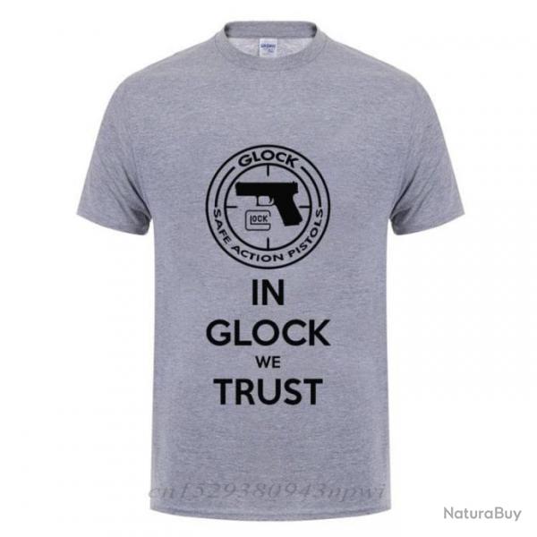 T-shirt USA Handgun Glock - Gris / XS