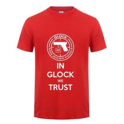 T-shirt USA Handgun Glock - Rouge / XS