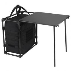 Table pliable d'extérieur avec sac Molle - Noir