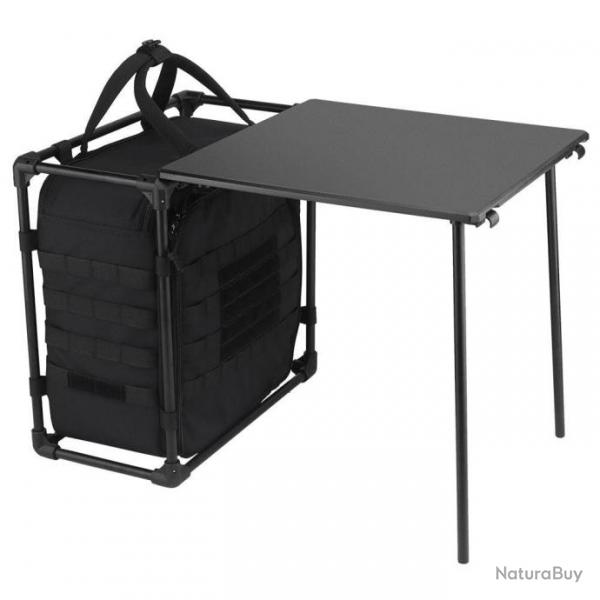 Table pliable d'extrieur avec sac Molle - Noir