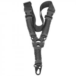 Sangle fusil élastique 3 points THENDO - Noir