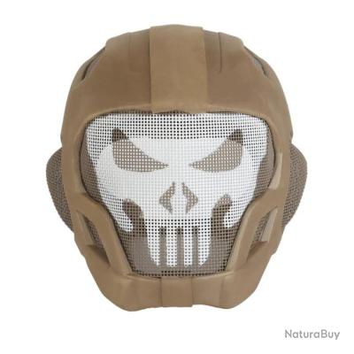 Masque Airsoft Tactique Crâne – Protection Intégrale Visage + Casque – Neuf
