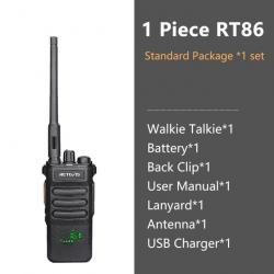 Talkie-walkie longue portée RT86 PTT 10W - 1PC