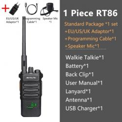 Talkie-walkie longue portée RT86 PTT 10W - 1 PC and ACC 1