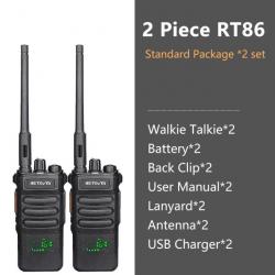 Talkie-walkie longue portée RT86 PTT 10W - 2PCS