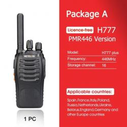 Talkie-walkie Retevis H777 PLUS Pro PTT - PMR 1PC