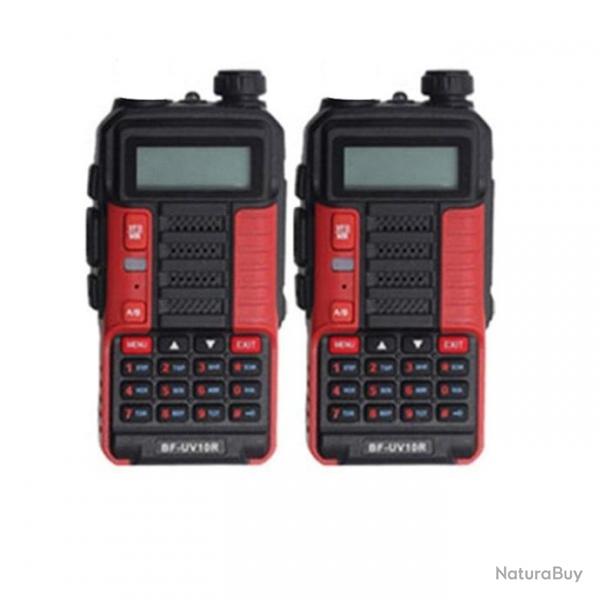 Talkie-walkie UV 10R W2 VHF Boafeng - Rouge x2 / Australia Standard