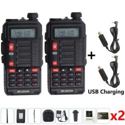 Talkie-walkie UV 10R W2 VHF Boafeng - Noir + chargeur USB / Australia Standard