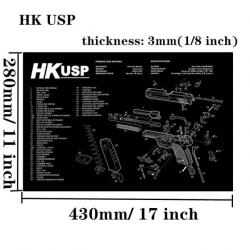 Tapis nettoyage arme AR15 AK47 - HK USP