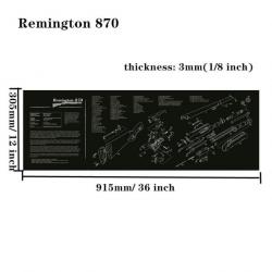 Tapis nettoyage arme AR15 AK47 - Remington 870