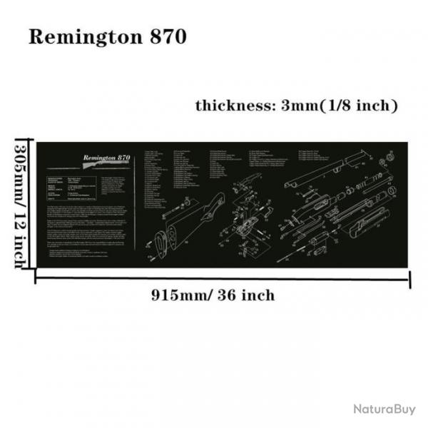 Tapis nettoyage arme AR15 AK47 - Remington 870