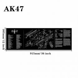 Tapis nettoyage arme AR15 AK47 - AK47