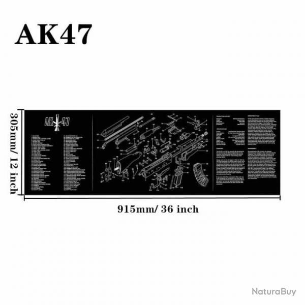 Tapis nettoyage arme AR15 AK47 - AK47