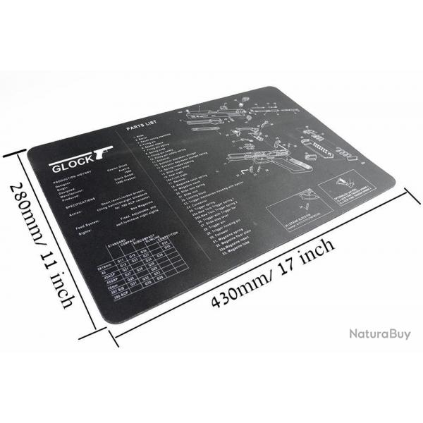 Tapis nettoyage arme AR15 AK47 - Glock