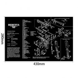 Tapis nettoyage P365 1911 Glock - Beretta92-II