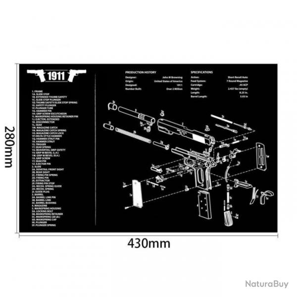 Tapis nettoyage P365 1911 Glock - 1911