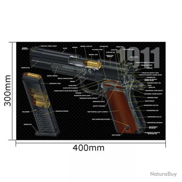 Tapis nettoyage P365 1911 Glock - 1911-3D