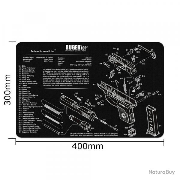 Tapis nettoyage P365 1911 Glock - Ruger LCP