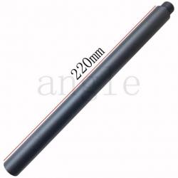 Tube extension embout avant/arrière 14mm - Noir-220 mm