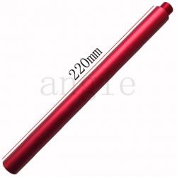 Tube extension embout avant/arrière 14mm - Rouge-220 mm