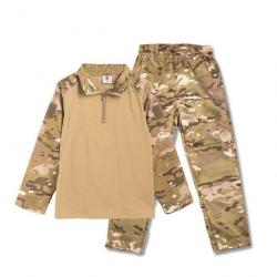 Uniforme enfant haut et pantalon NOV ST - Multicam (t-shirt manches longues) / 120 cm