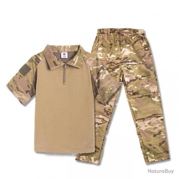 Uniforme enfant haut et pantalon NOV ST - Multicam (t-shirt manches courtes) / 120 cm