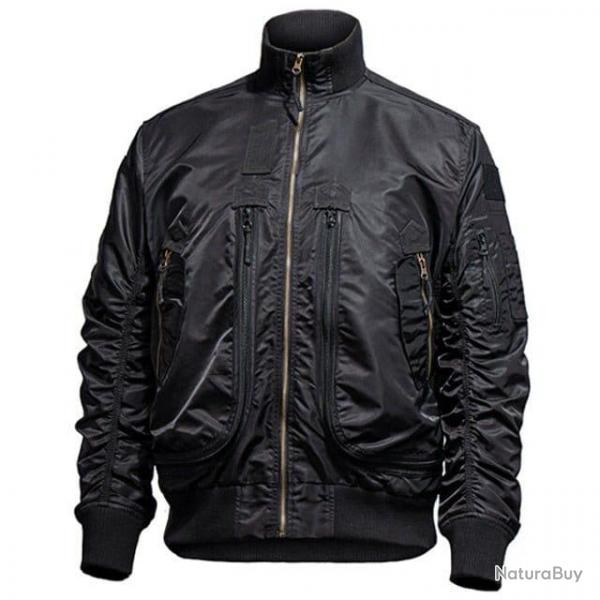 Veste bombardier MA1 col montant - Noir / S