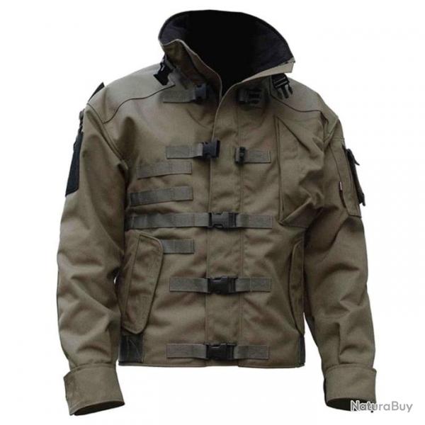 Veste impermable multi-poches JEEP1990 - Army Green / S