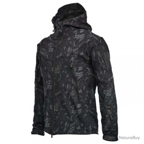 Veste KOS impermable Python noir - S 45-57KG