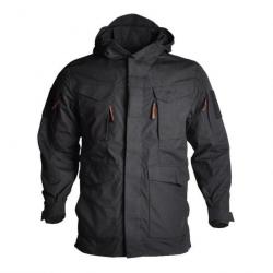 Veste M65 capuche longue HWILD - Noir / S 50-60kg